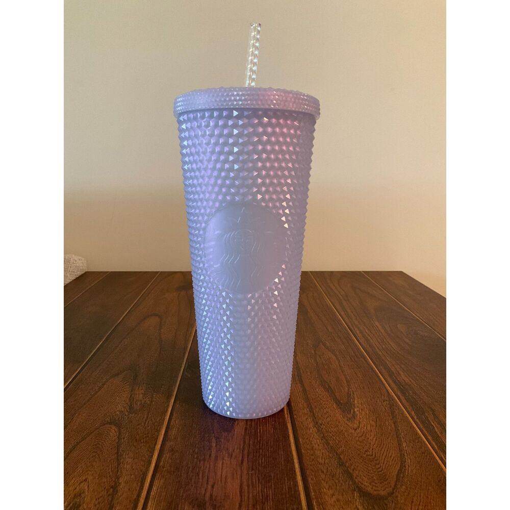 Starbucks - lavender iridescent studded tumbler - 24oz -Rare - New!